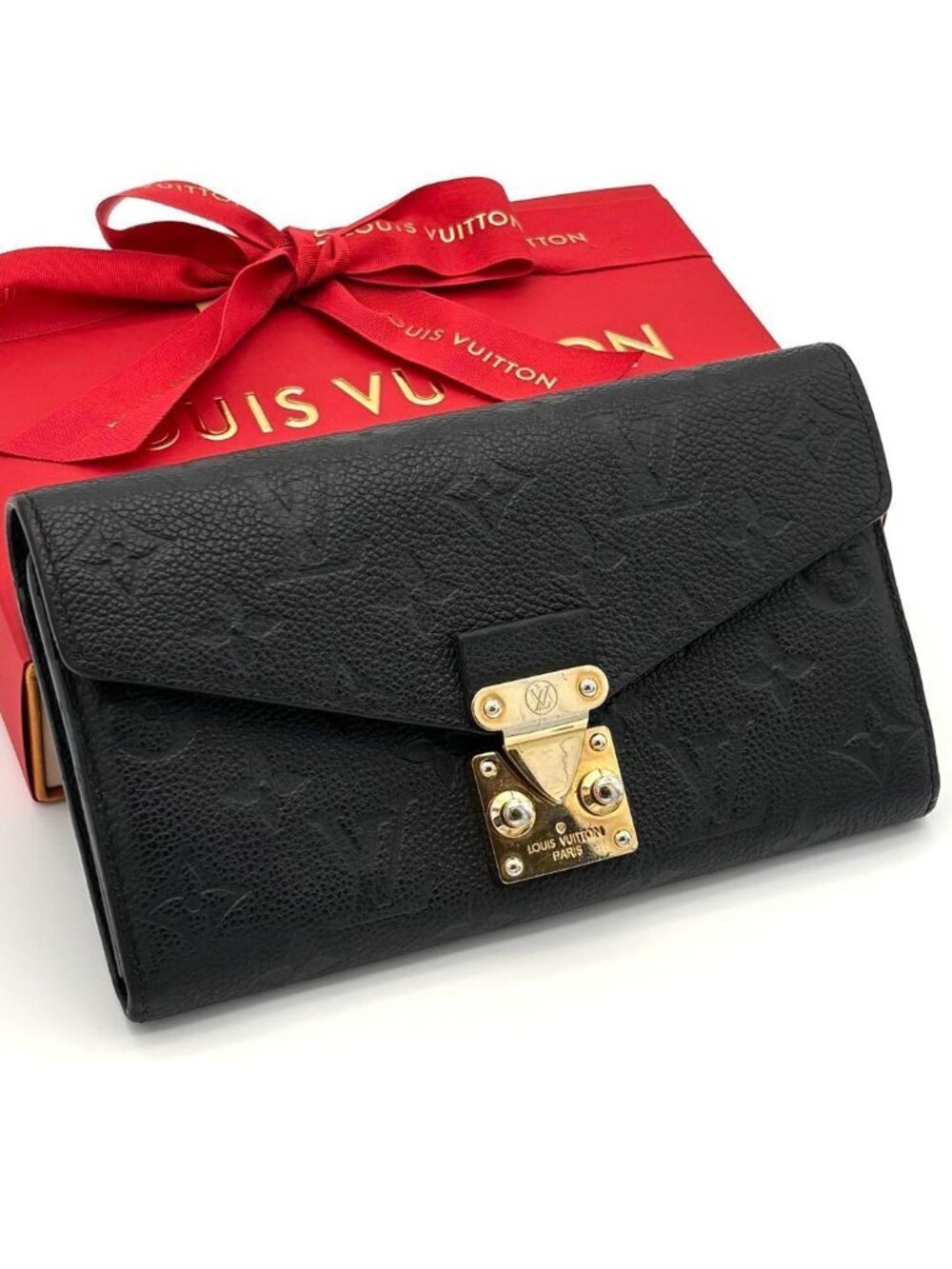 Louis Vuitton Portefeuille Sarah Metis Empreinte Black Wallet - Picture 10 of 10
